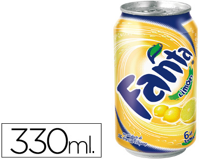 Refresco Fanta limón lata 330ml